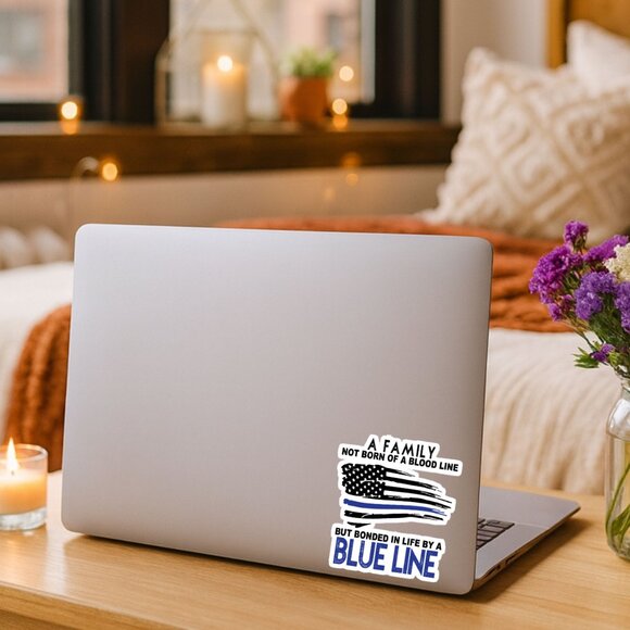Back the Blue Police Swat Sticker For Laptops iPhone notebook Tumbler Suitcase - Picture 4 of 8